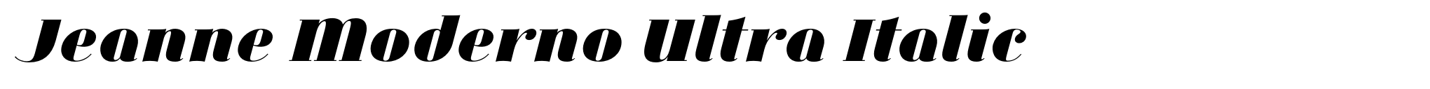Jeanne Moderno Ultra Italic image